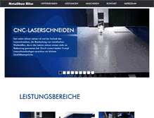 Tablet Screenshot of metallbau-hoese.de